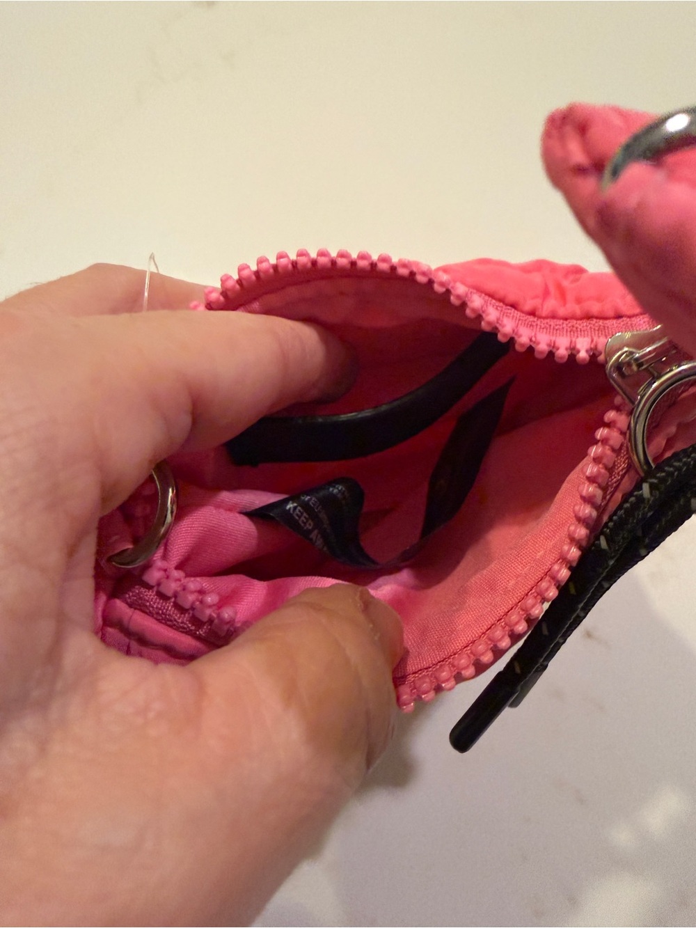 Free People Pink Quilted Mini Wristlet Card Case - Picture 6 of 6